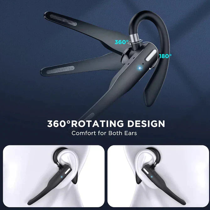 Hands Free Bluetooth Headset with Adjustable Mic