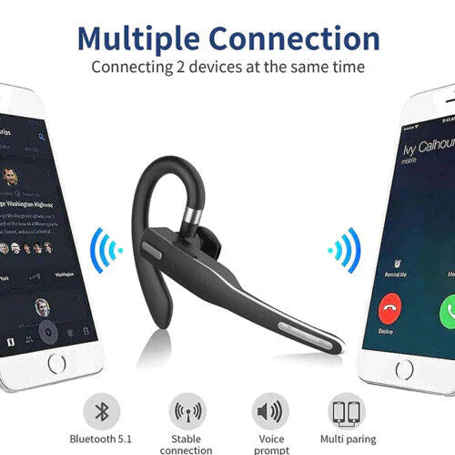 Wireless Bluetooth 5.1 Dual Mic Noise Cancelling Headset Earbuds